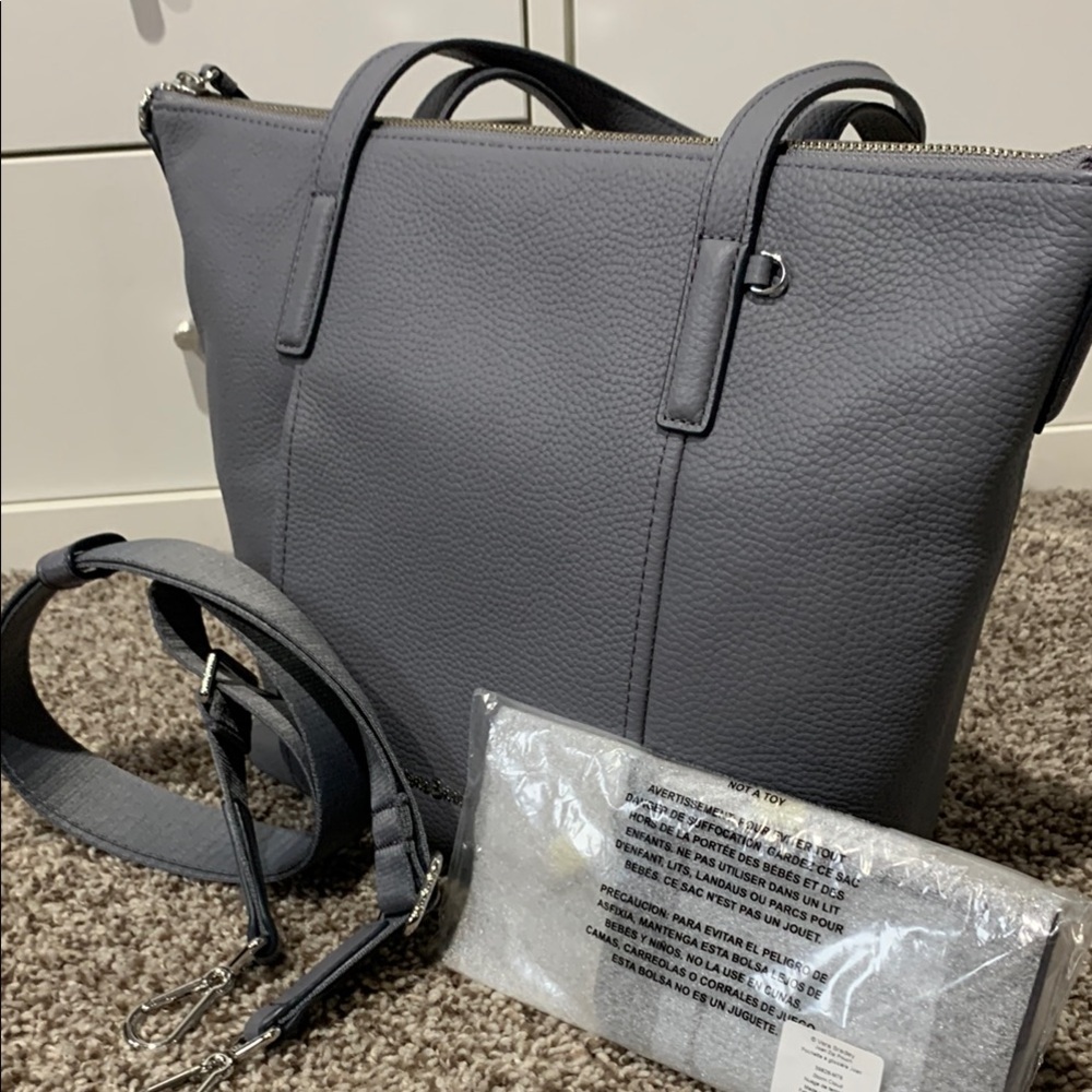 Vera Bradley Leather Charlie Tote (with NEW matching pouch)